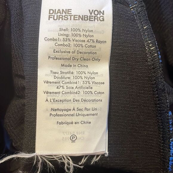 Diane Von Furstenberg Andra Mesh Woven Jumpsuit - Picture 8 of 9